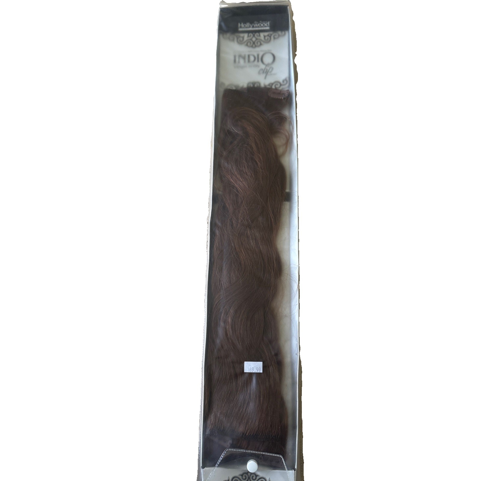 Hollywood Indio Virgin Remy Clip Hair Extension 18” Color 5 Brown