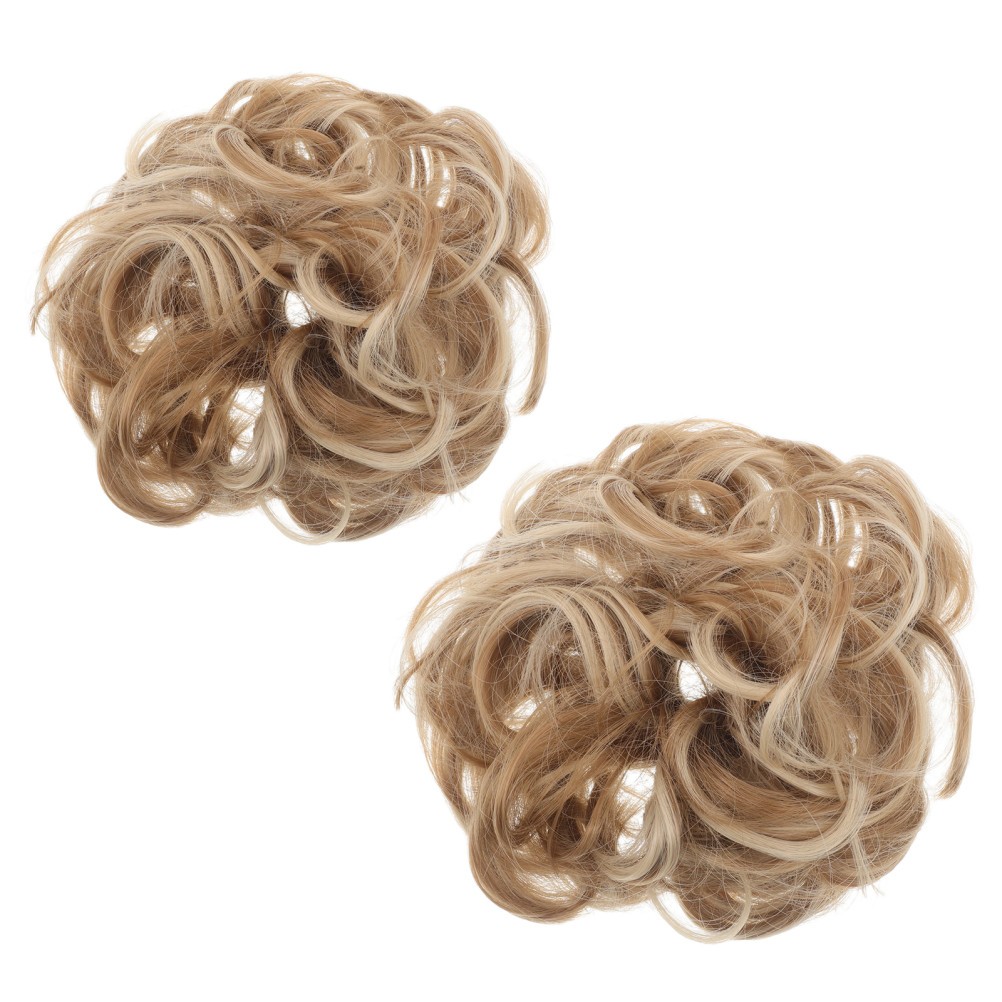2pcs Messy Bun Hair Piece Synthetic Chignon Wig Scrunchies for Daily Wear