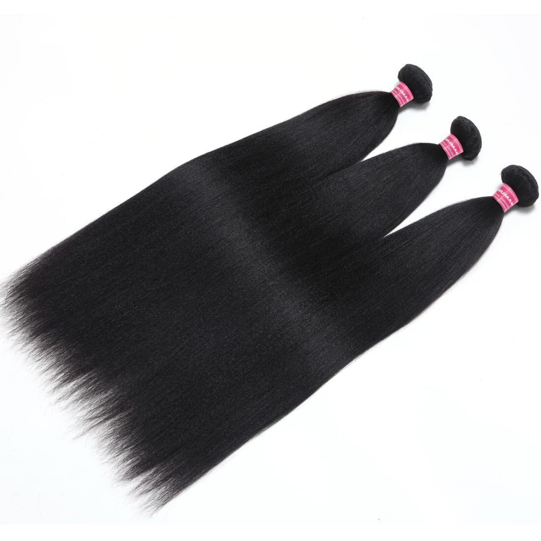 UNice Cambodian Yaki Straight 3 Bundles Human Hair Extensions Virgin Hair Weaves