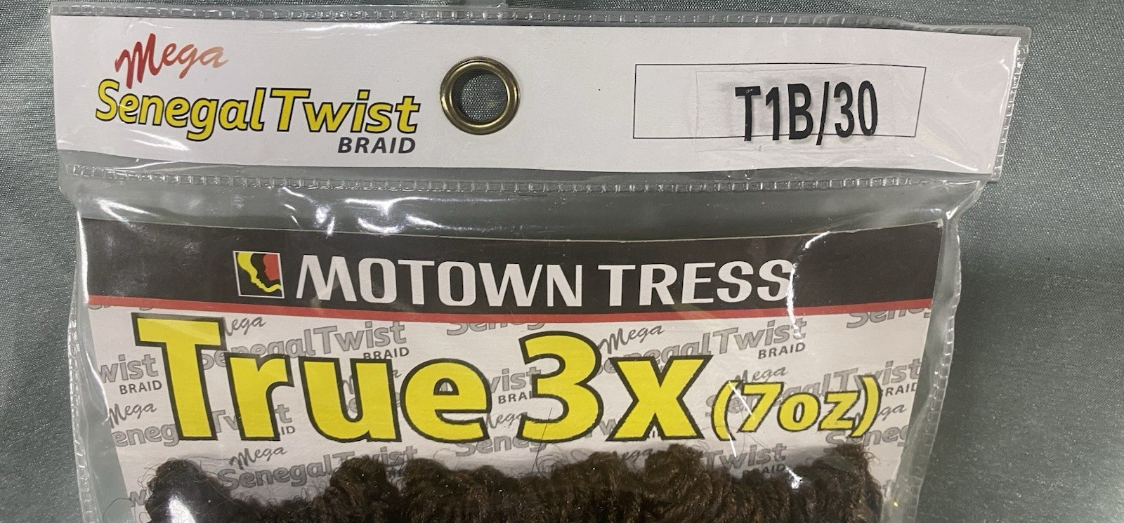 MOTOWN TRESS Mega Senegal Twist Crochet Braid 18″ Color T1B/30 3 Pack NEW 3X18