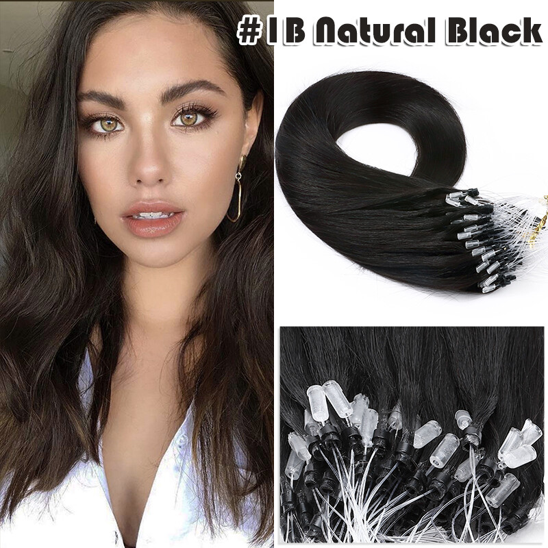 Balayage Micro Ring Loop Beads 100% Human Hair Extensions THICK 200G Full Head