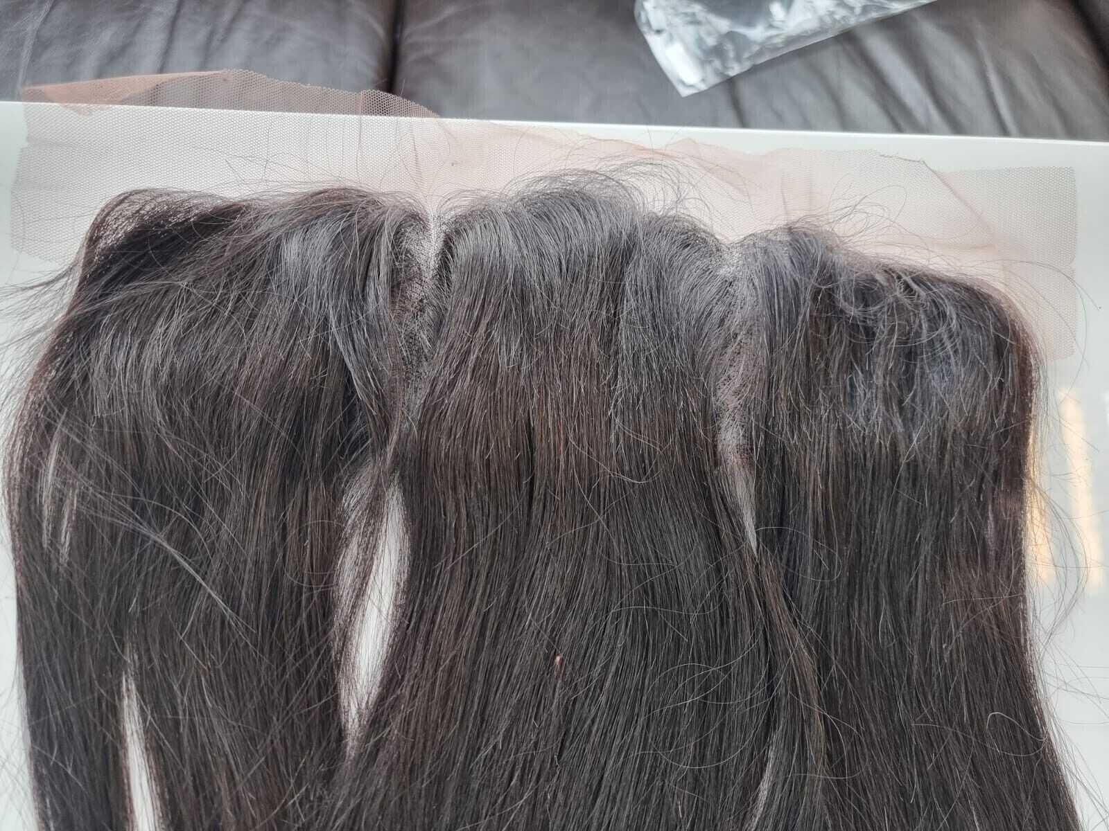 12A 20INCH 13X4 SILK BASE FRONTAL BRAZILIAN VIRGIN HUMAN HAIR STRAIGHT 1B# 90g