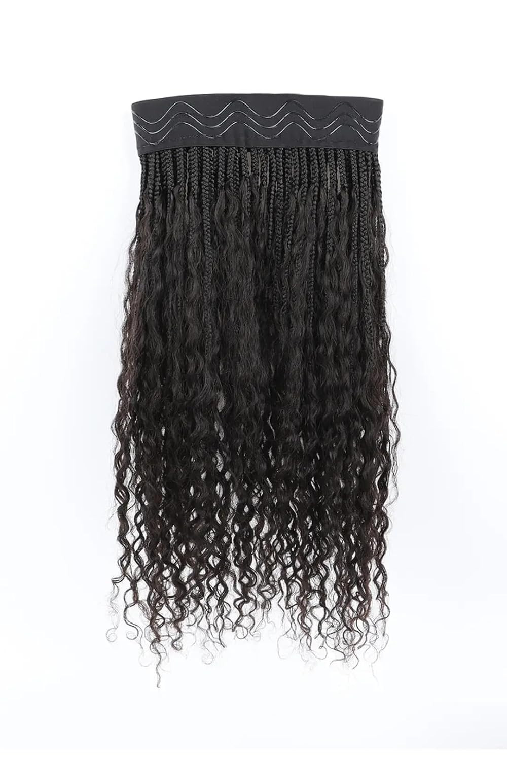 Human Hair Headband Braids Extension for Women – 18 Inch Natural Color