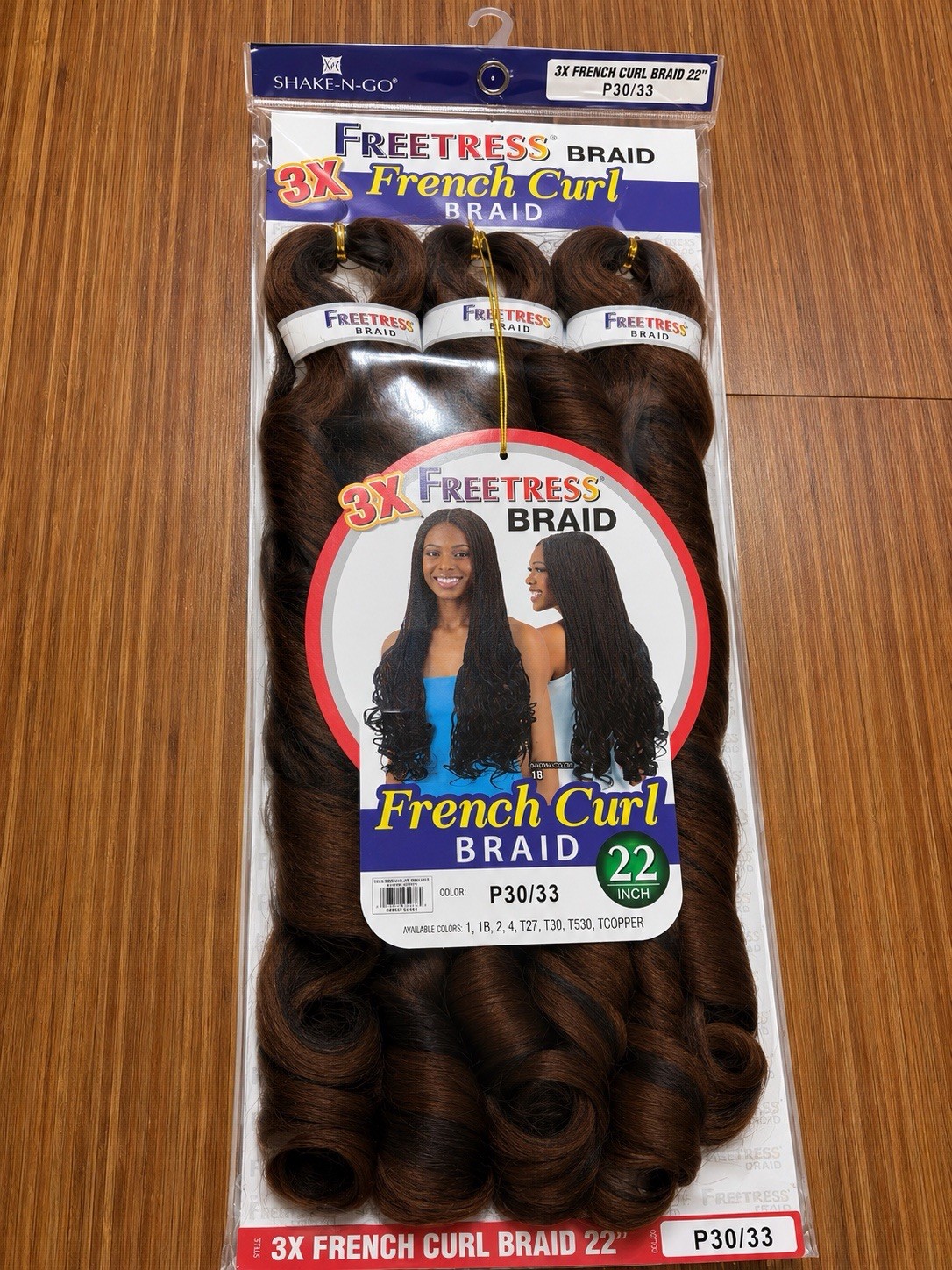 Freetress 3X French Curl 22 in Synthetic Curly Braid Hair Extension