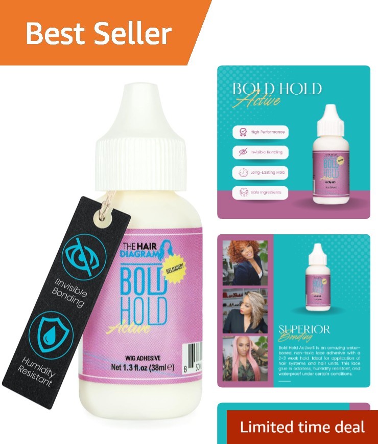 The Hair Diagram 1.3oz Invisible Bonding Glue – Non-Toxic and Water Resistant