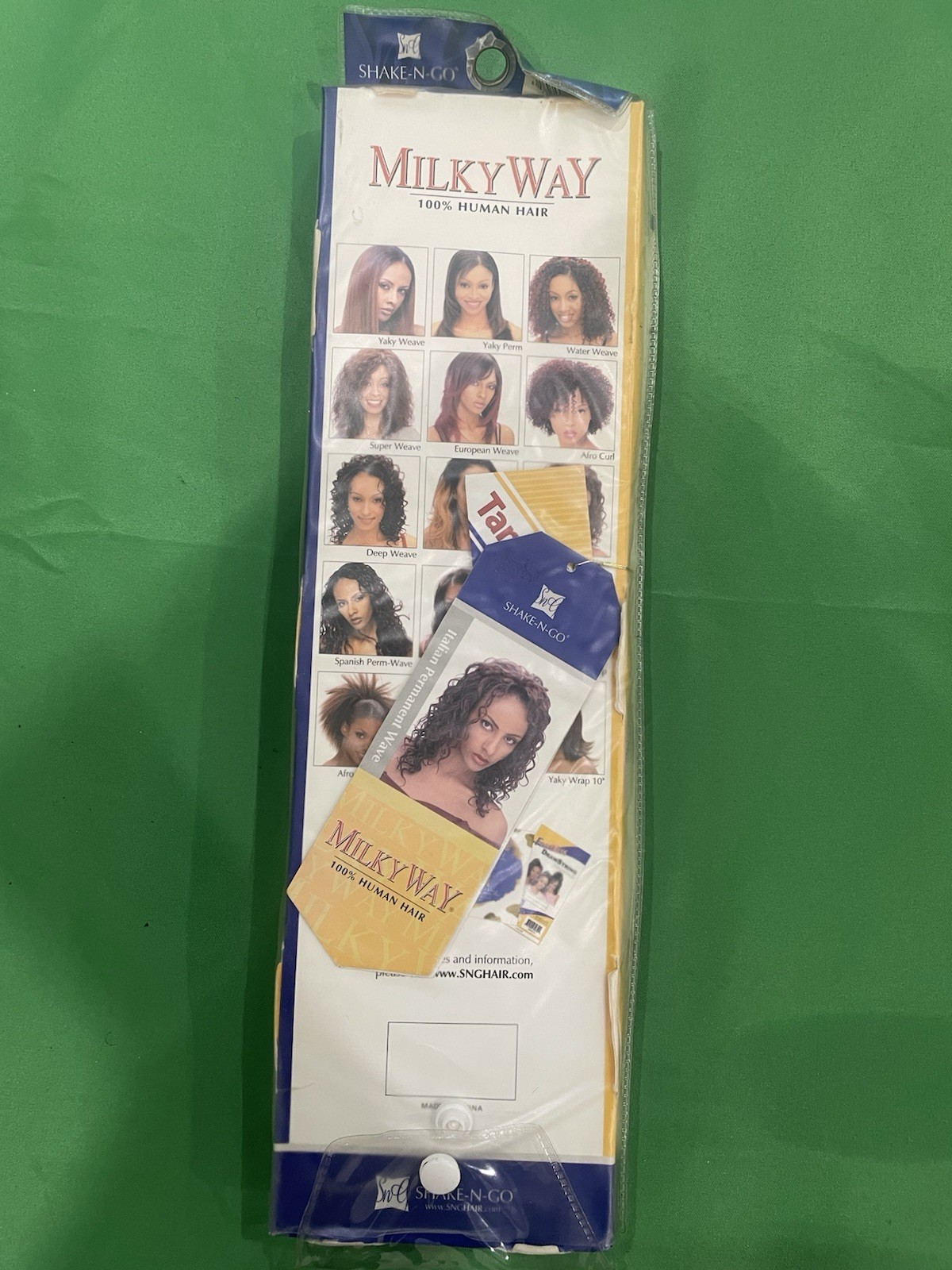 Milky Way 100% Human Hair Italian Perm Wave Extensions 12″ Weaving P1B/30