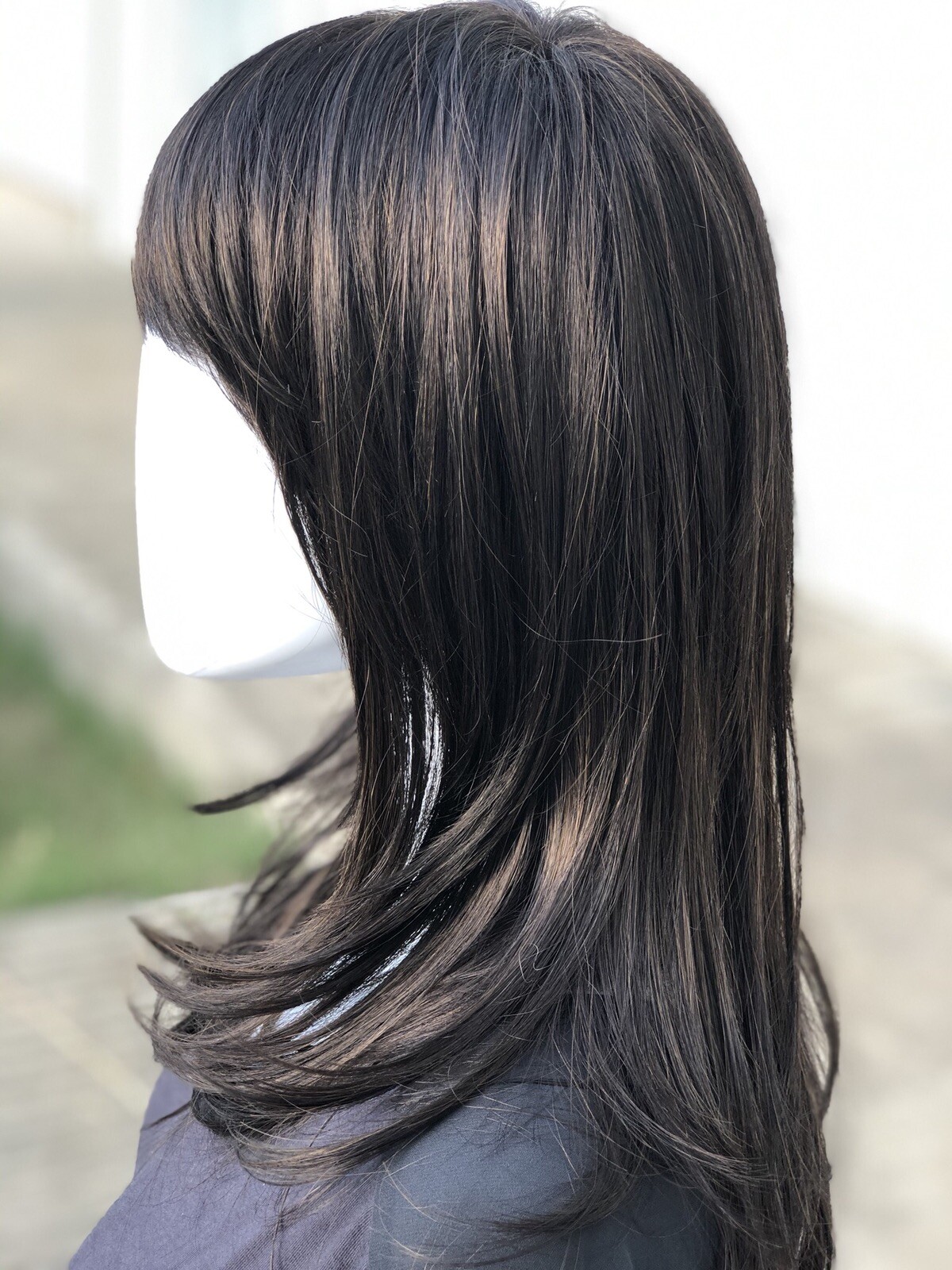 Women Wig LuxHair Temptress Dark Brown Heat Friendly Synthetic