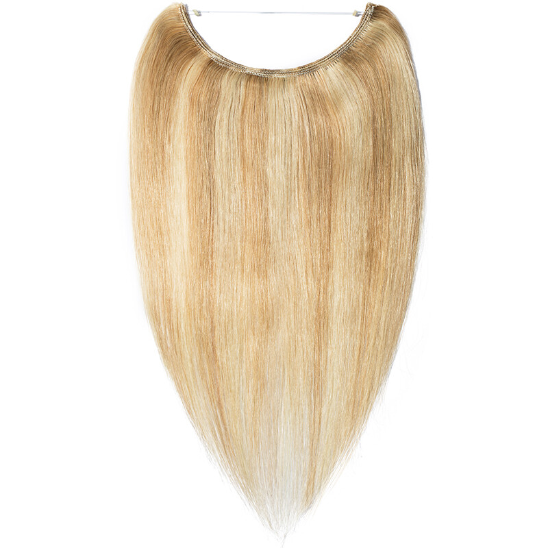 Thick Wire Hair Extensions Flip In 100% Remy Human Hair Hidden One Piece Weft US