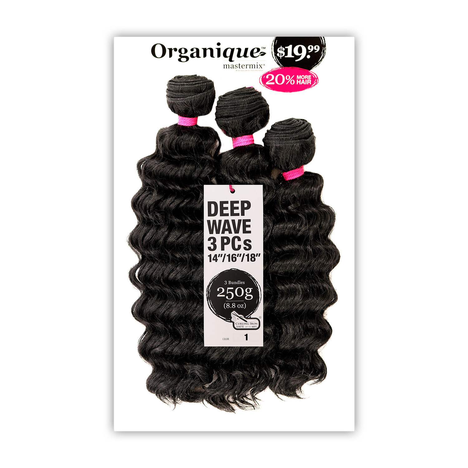 DEEP WAVE 3PCS – SHAKE-N-GO SYNTHETIC MASTERMIX ORGANIQUE WEAVE EXTENSION