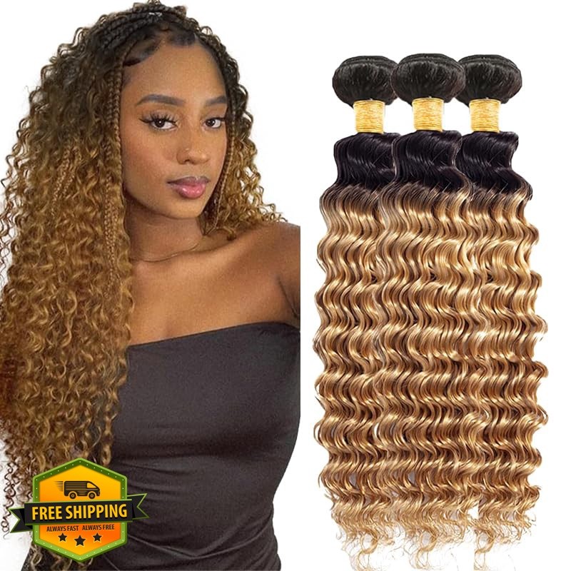 Weeybay human hair 1B27 Blonde 30 32 34 Inch