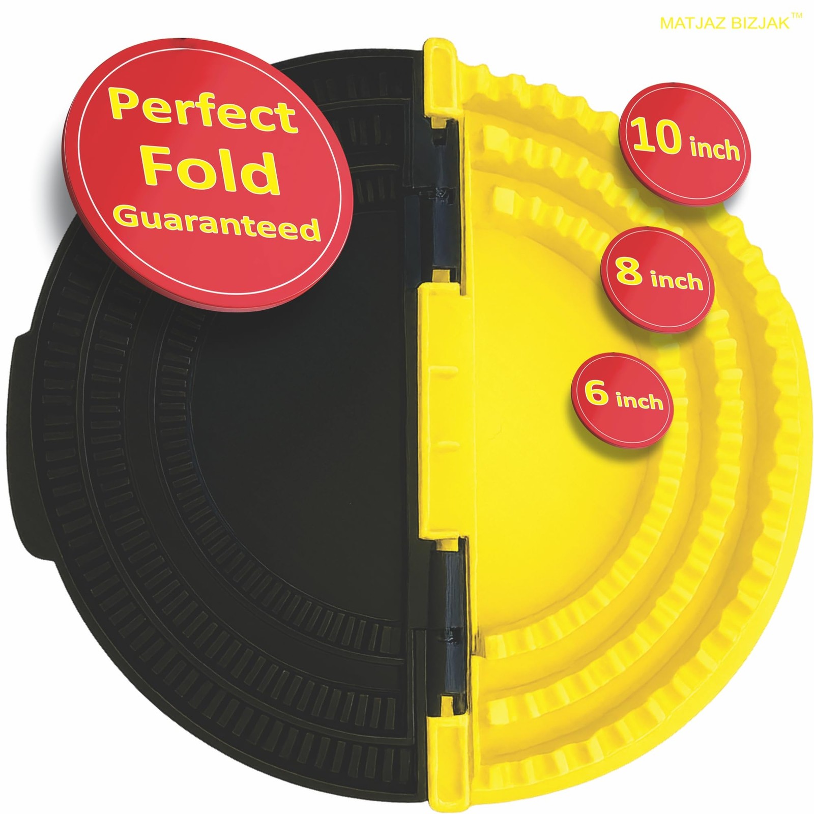 Professional 3 in Extra large for 10inch, 8 inch and 6 inch, Black Yellow