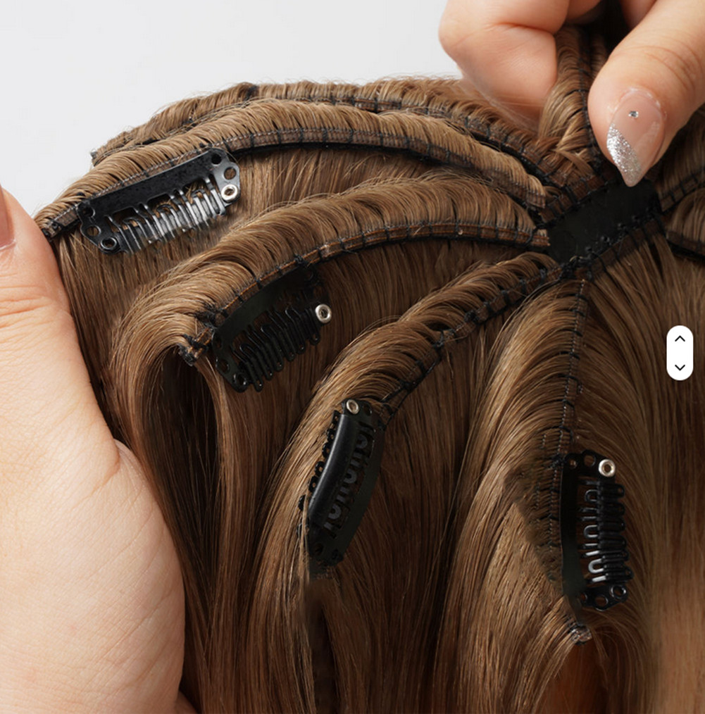 Customize Spider Seamless Octopus Clip in Hair Butterfly Clip in Wefts Topper