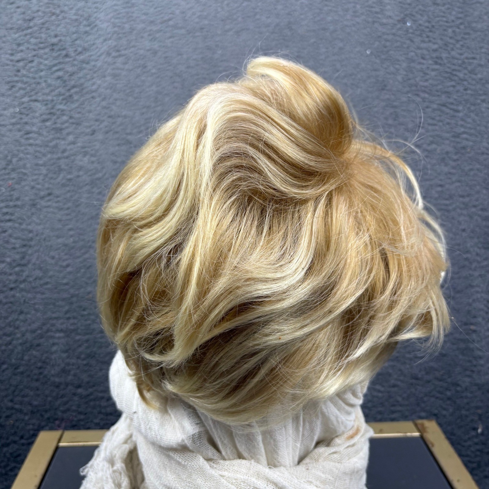 Short Blonde Layered Pixie Cut Synthetic Wig Average Cap Size 21.5-22.5 Inch