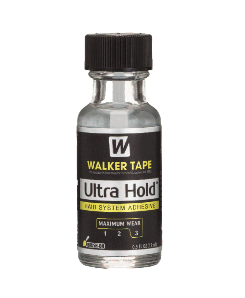 Walker Tape Ultra Hold Glue 0.5Oz Brush-On Men Lace Wig Adhesive Toupee, Choose