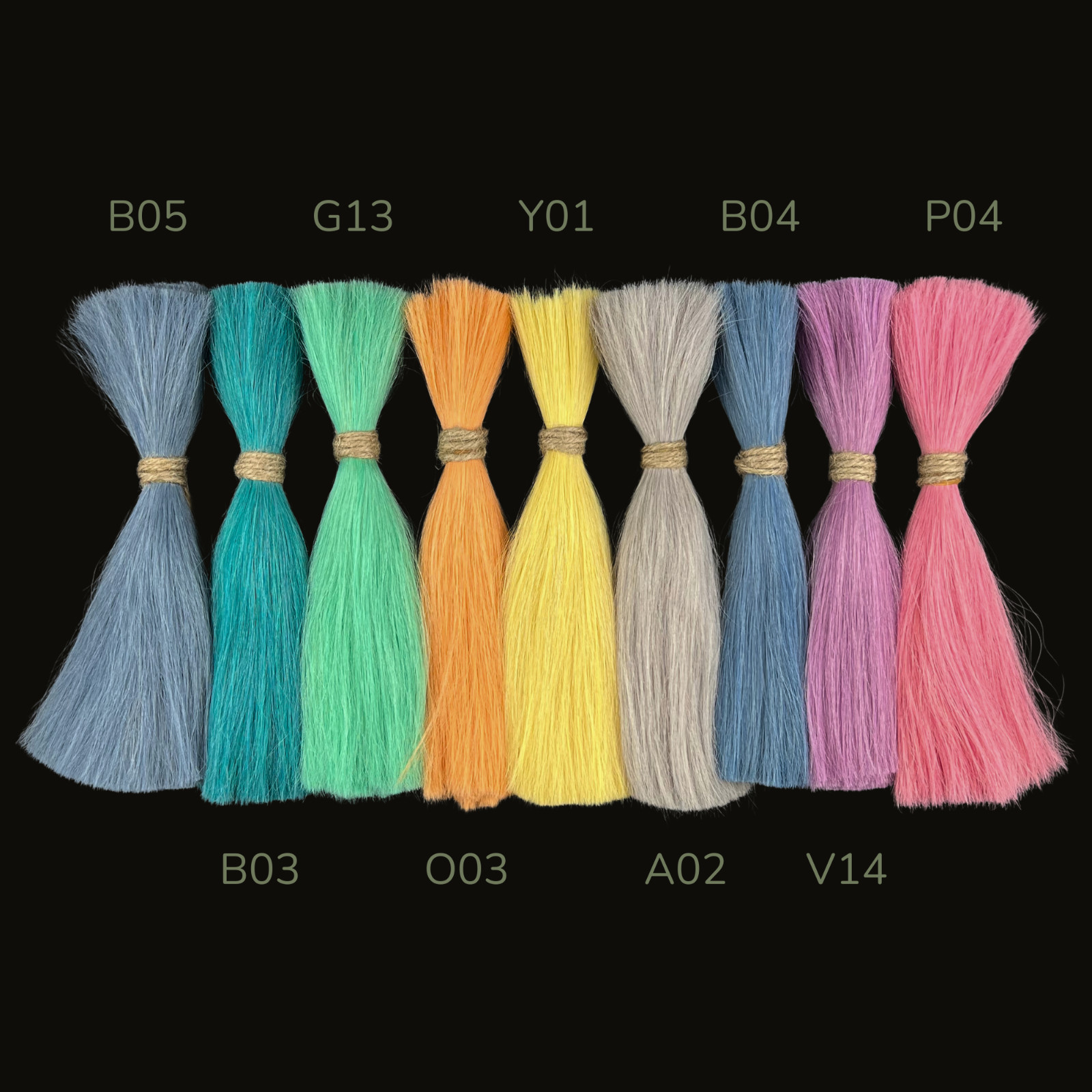 Human hair 50 Grams Pastel colors 8-10″ inch