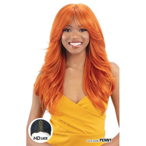 Curtain bang lace wig Maven