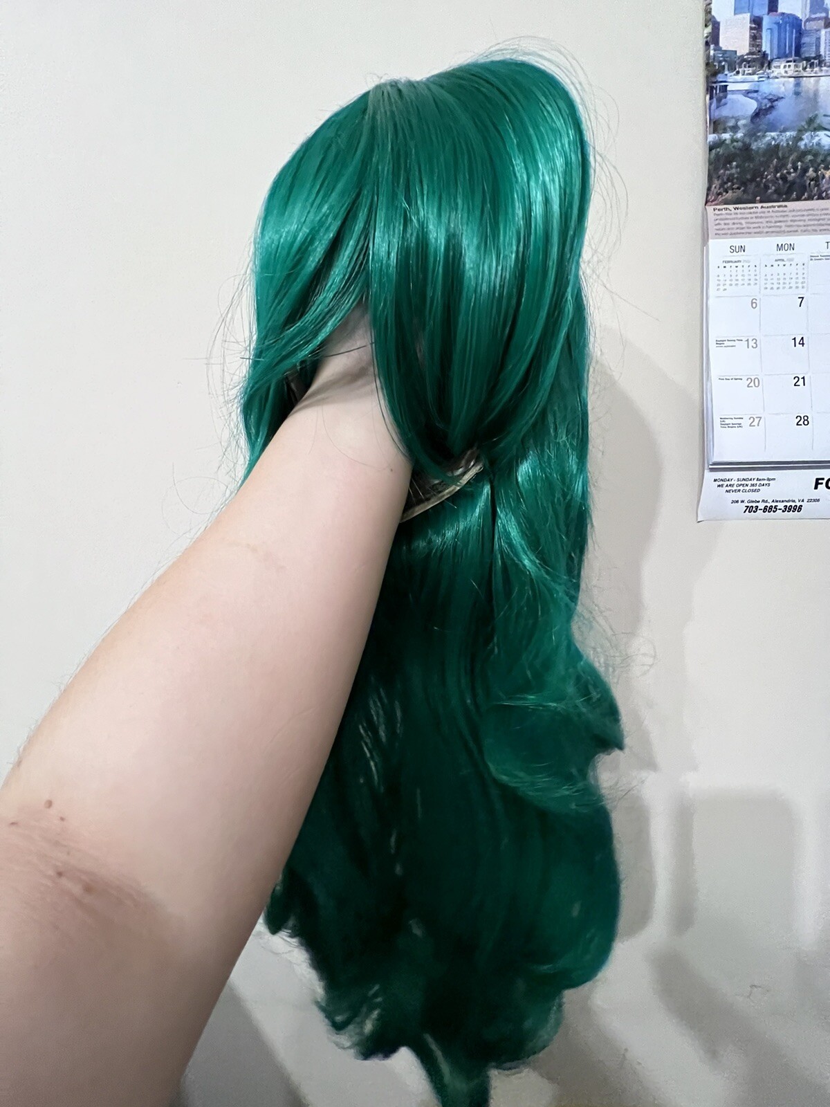 New 2 Green Wig, Colored Green Wigs for Women, See Pictures