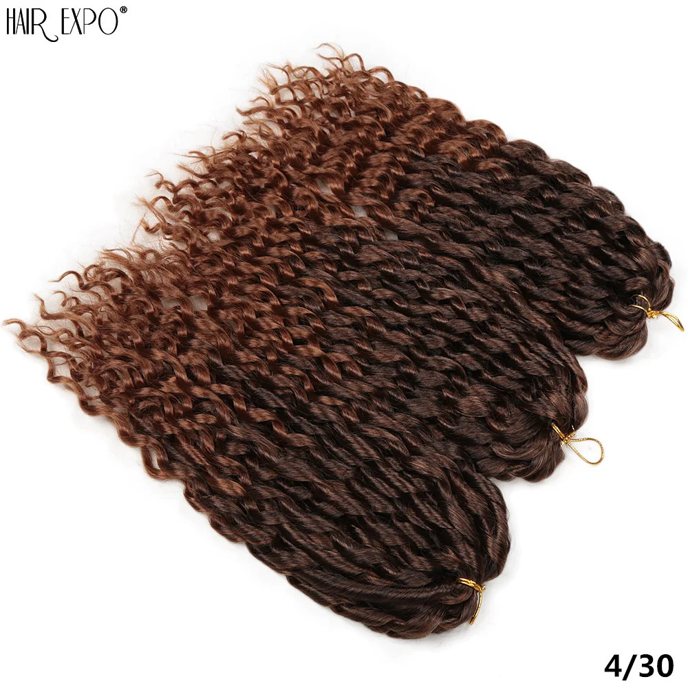 16Inch Freetress Ombre Synthetic Loose Deep Wave Twist Crochet Hair Extensions