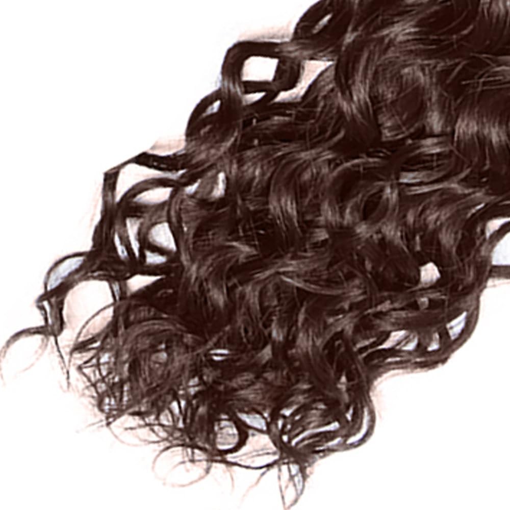 Brown Water Wave Bundles Human Hair Dark Brown Bundles Niegmeag Peruvian Virgin