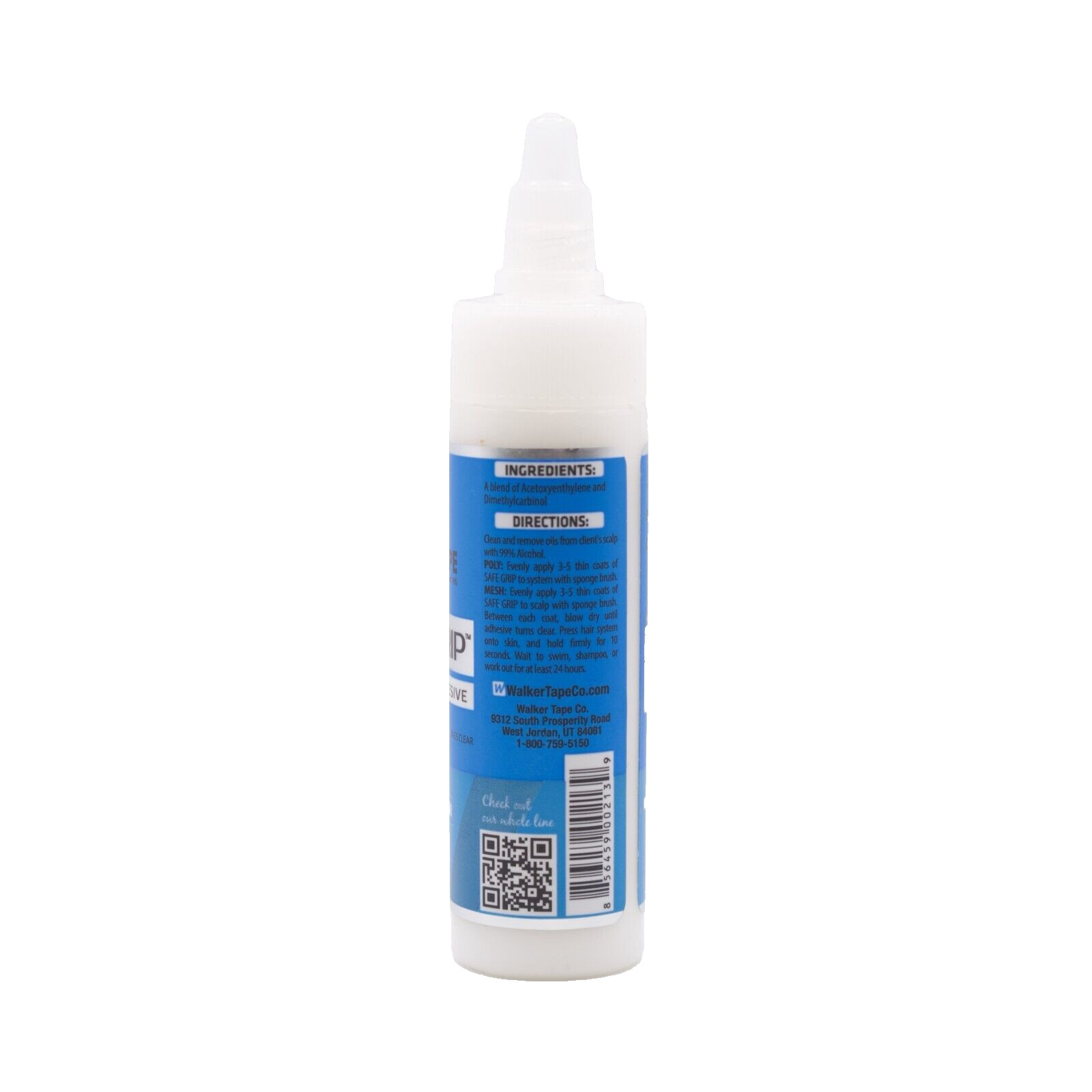 Walker Safe Grip Copolymer Adhesive, Waterproof Glue, For Sensitive Skin, 1.4oz