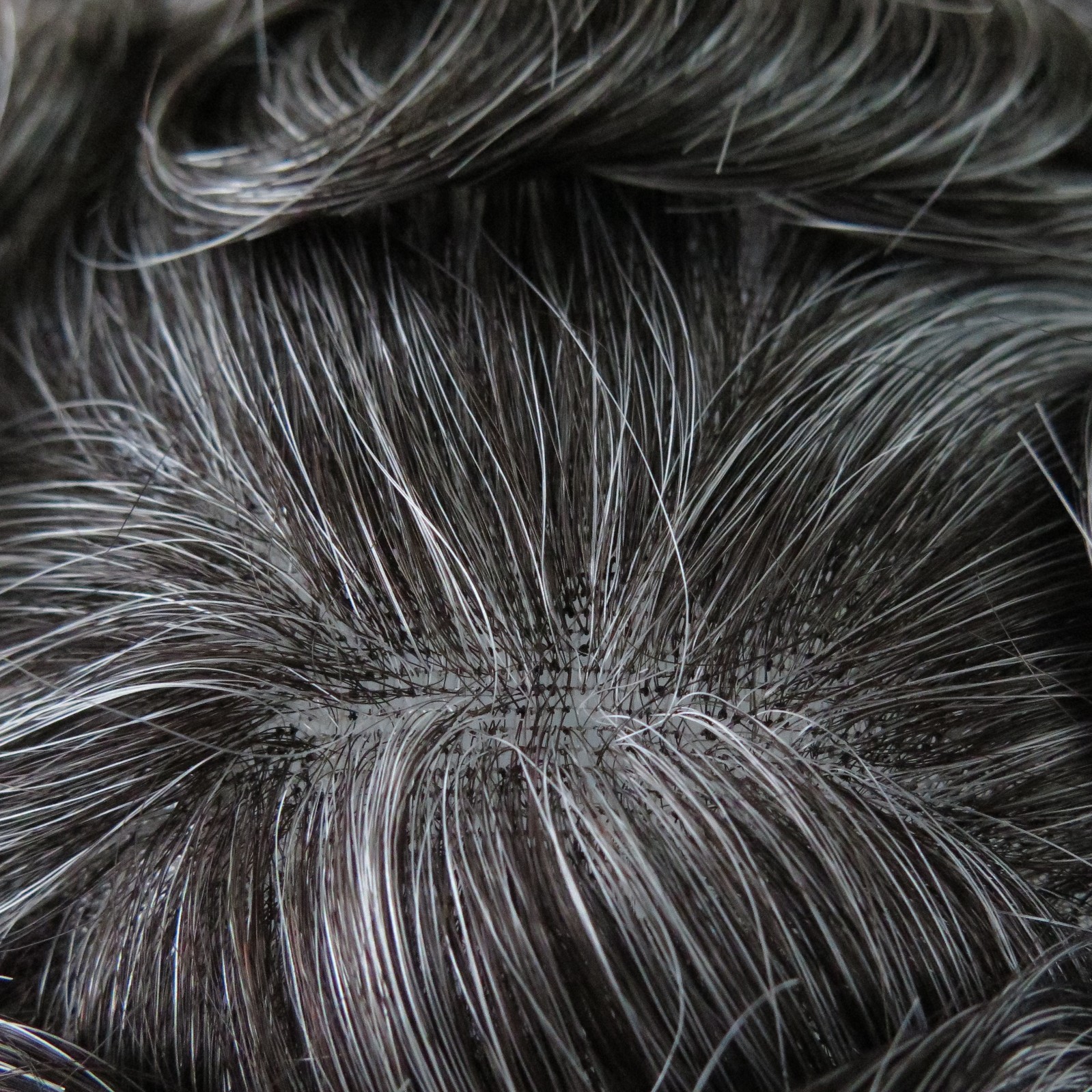 Toupee For Mens French Lace Human Hair Replecement System 30mm Wave Indian Hair