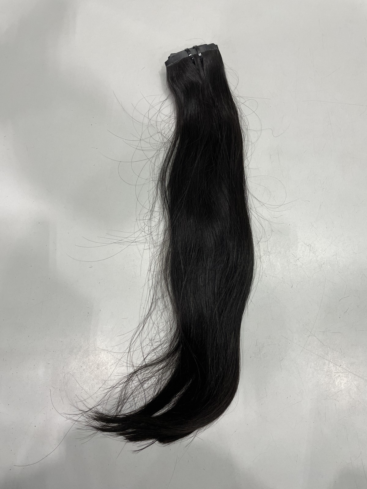 Luvme Hair Natural Black Human Hair Clip In Hair Extensions 18″ 7pcs