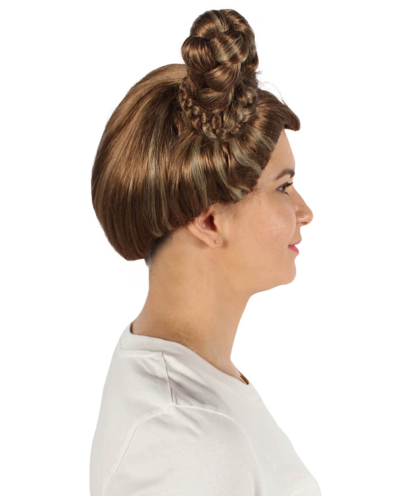 Adult Women’s Star Movie Queen’s Brown Braided Wig I Best for Halloween HW-7123