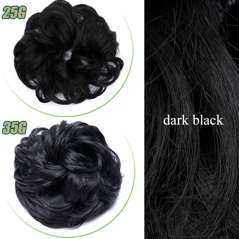 US Messy Bun Hair Piece Scrunchie Updo Curly Hair Extensions Real Thick As Human