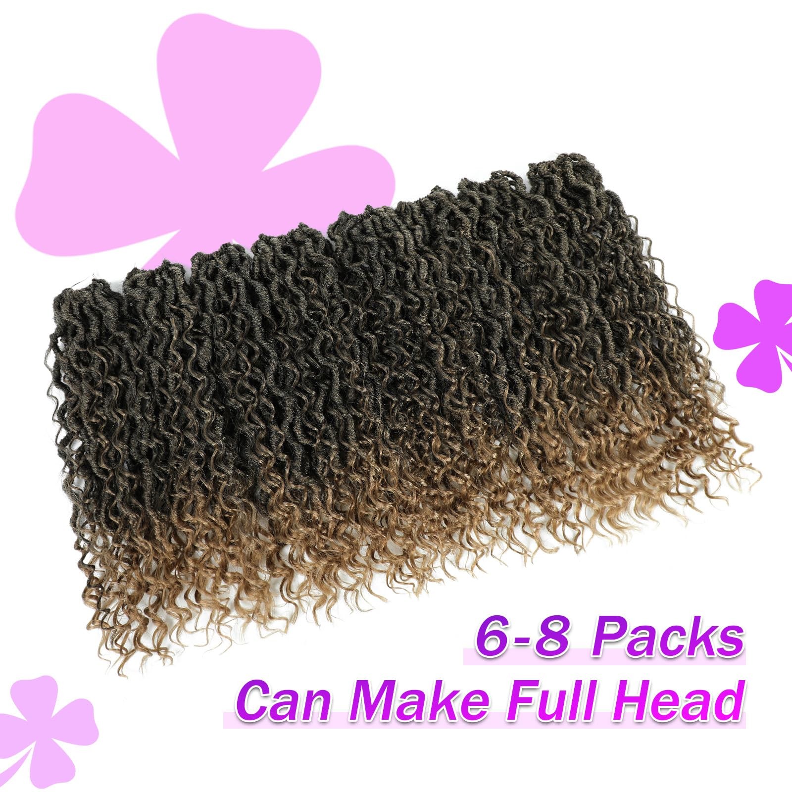 Ameli Goddess Locs Crochet Hair 8Packs Faux Locs Crochet Hair For Black Women