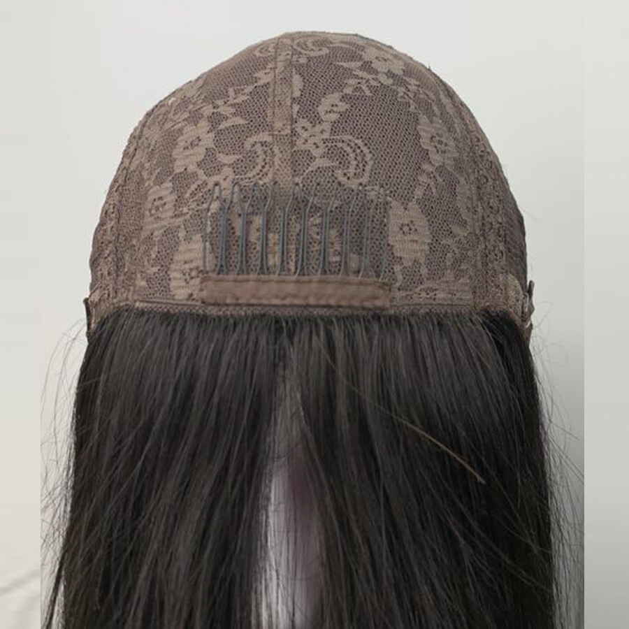14″~20″ Virgin European Human Hair Kosher Wigs Silk Base Shevy Cap Jewish Wig