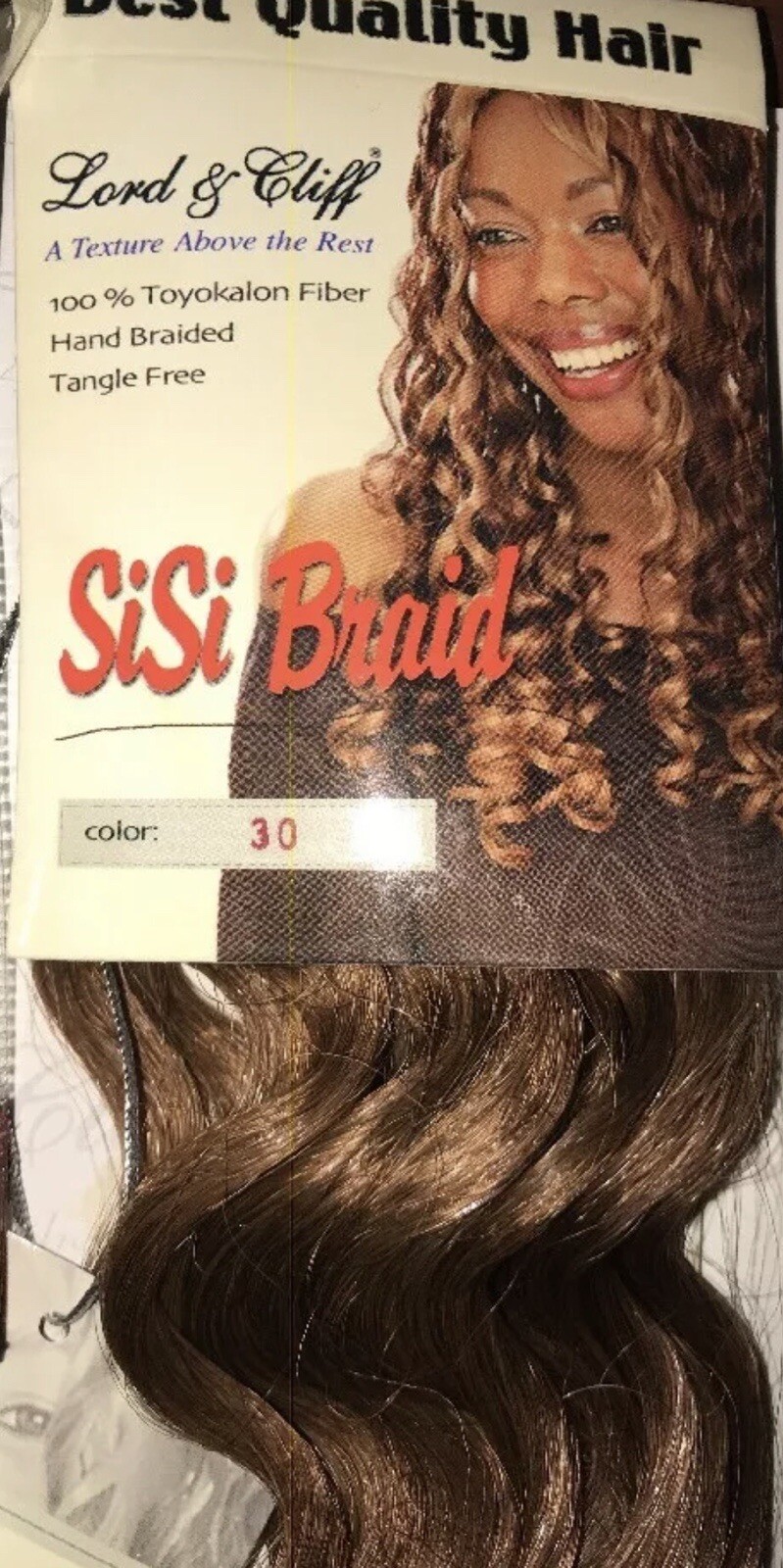 Lot Of 4- Lord & Cliff SiSi Braid Wavy Color 30 20” Toyokalon Fiber