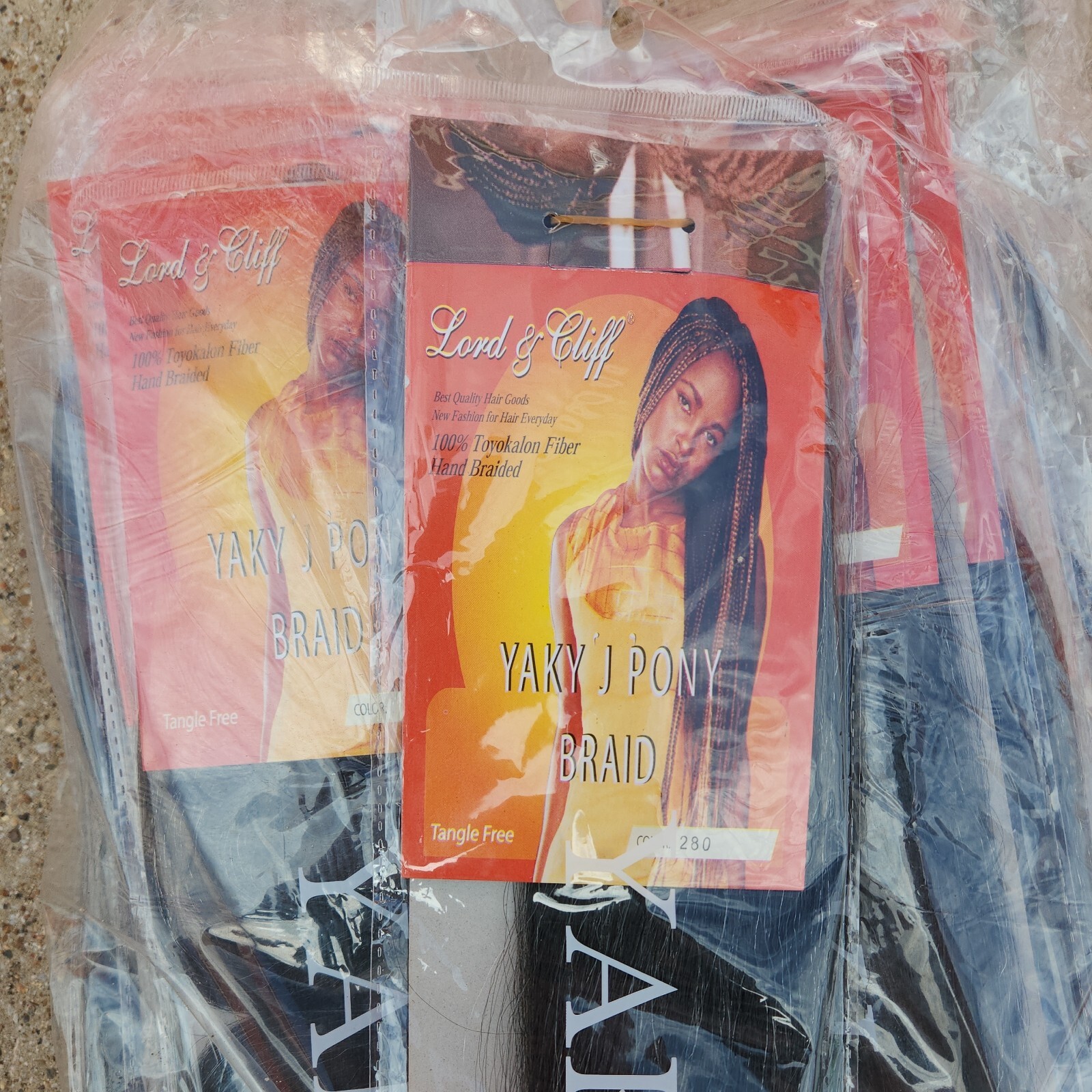 New Wholesale lot 20 Lord & Cliff Yaky J Pony Briad Hair Extension Color 280