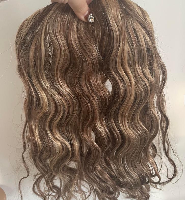 Wavy Hair Invisible Octopus Clips inRemy Human Handtied Butterfly Wefts Topper