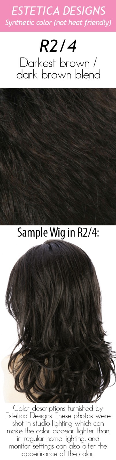 MONIKA Wig by ESTETICA, *ALL COLORS!* Lace Front, Mono Part, Genuine, New