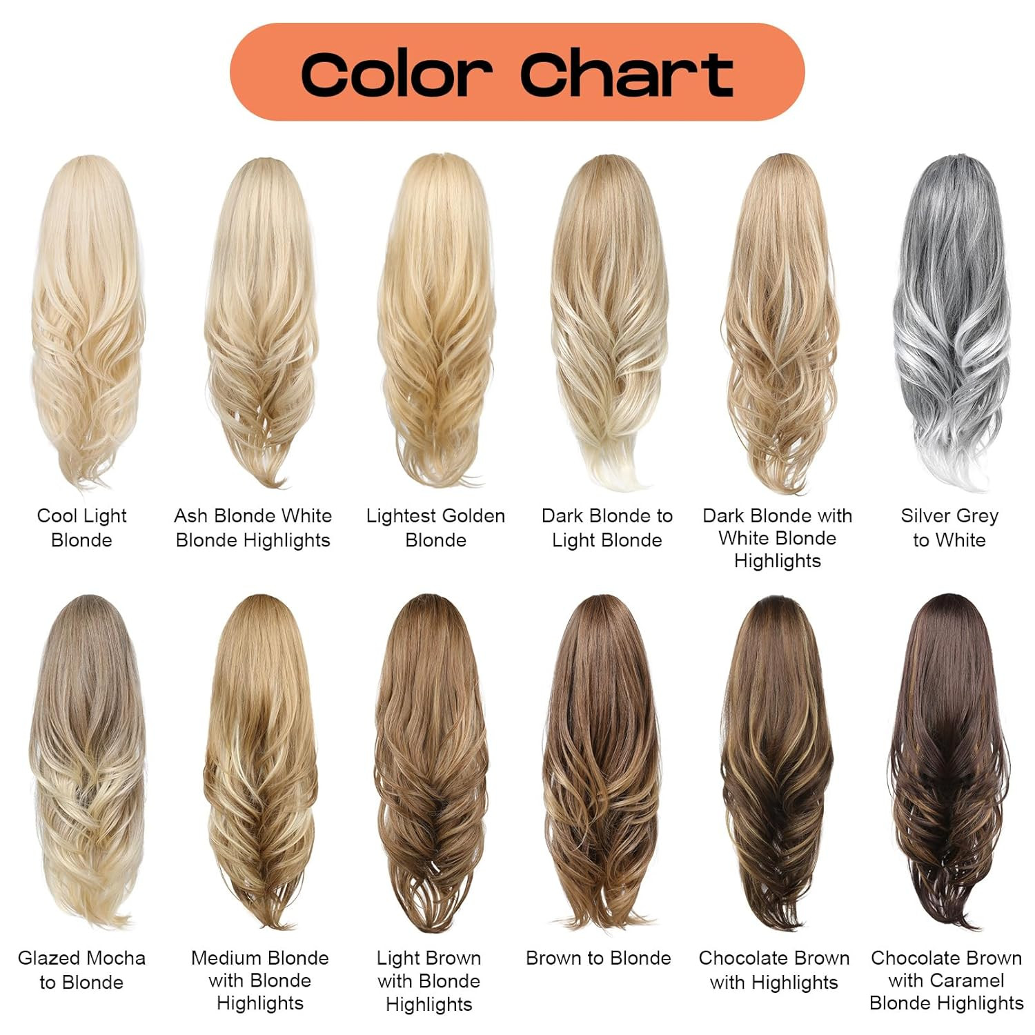 Versatile Drawstring Ponytail Extension, 26″ Long Wavy Multi Layered Clip in Pon