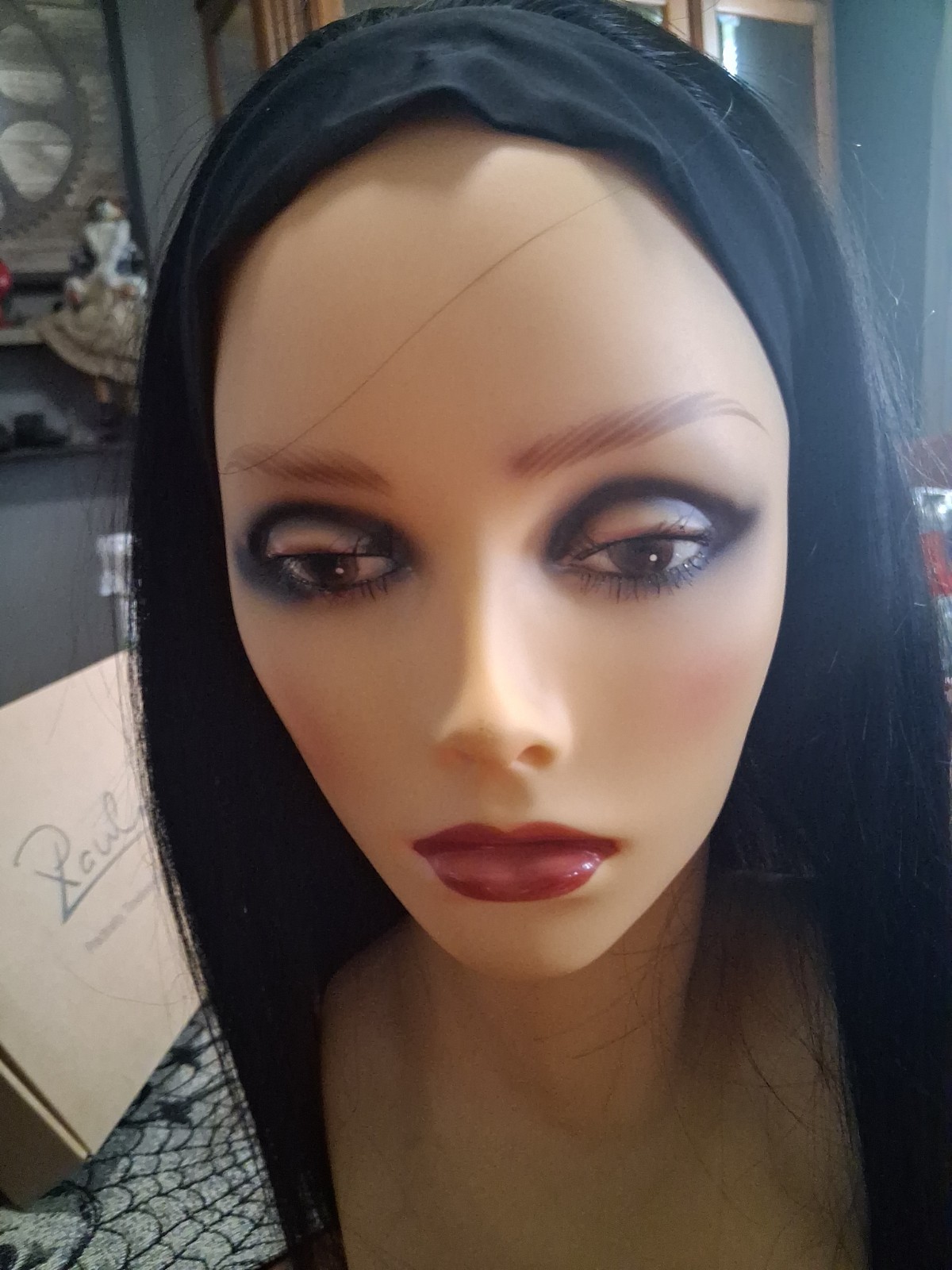 22″ Straight Black Tangle Free Wig With Hair Band