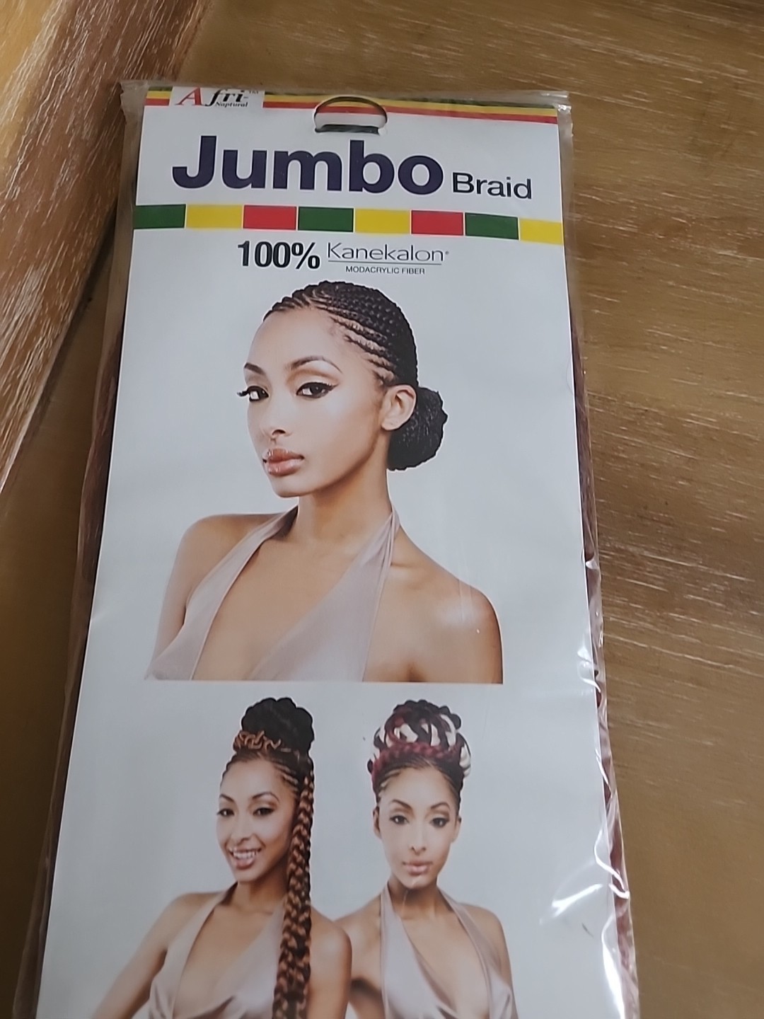 Jumbo Braid Synthetic Braid 100% Kanekalon48″ Pack 1 Color 350 Afri Naptural