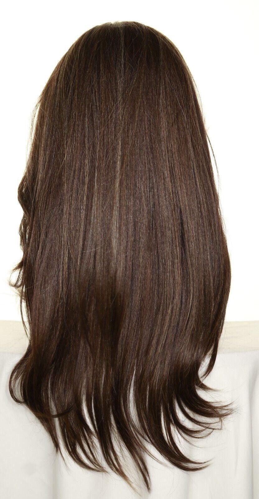 Swiss Lace Front Wig 4X4 Silk Top Handtied Heat Safe FS8.27.613 Long Thick 1229