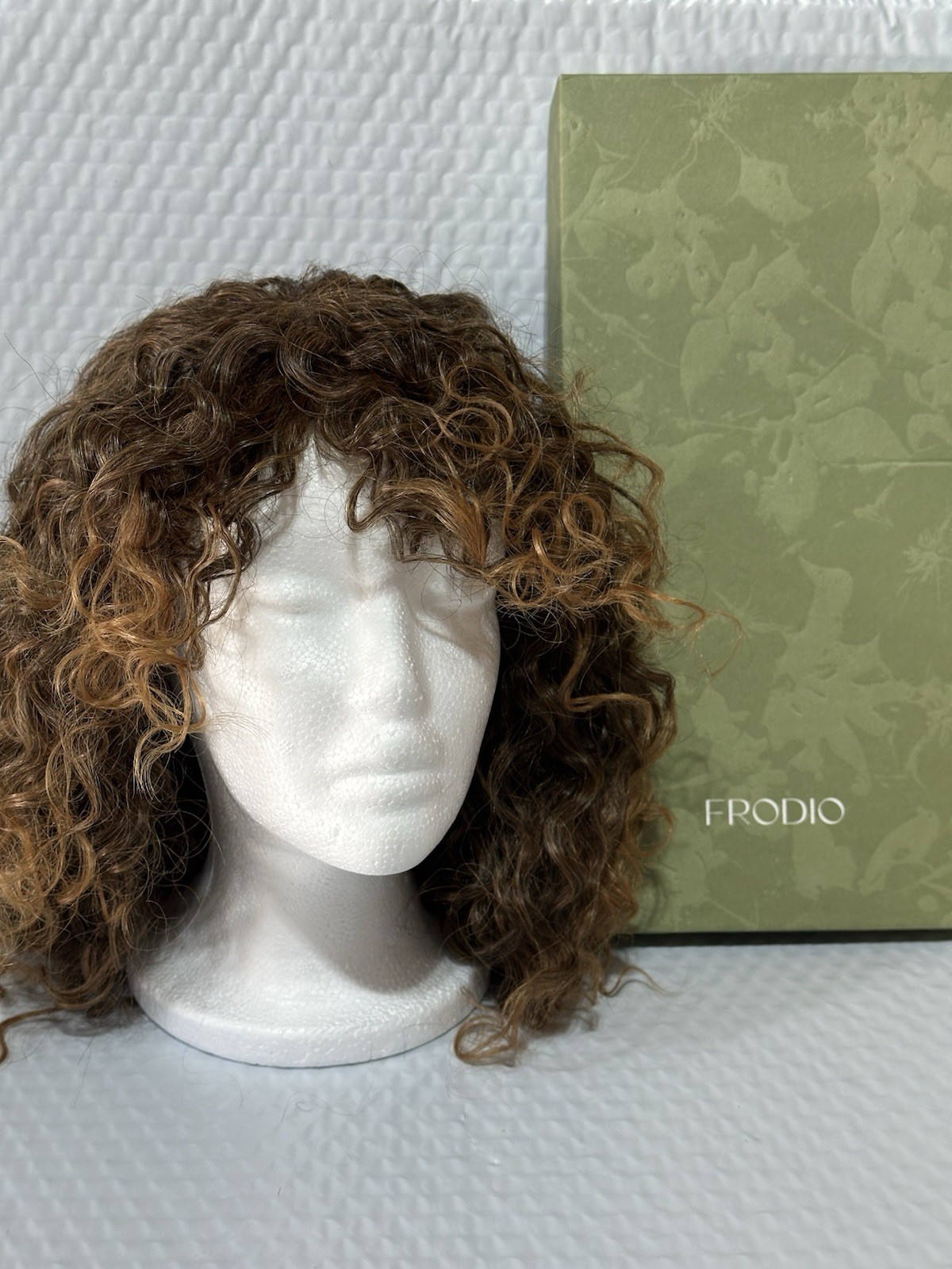 Frodio Natural Curly Human Hair Blend Ready To Wear Half Wig