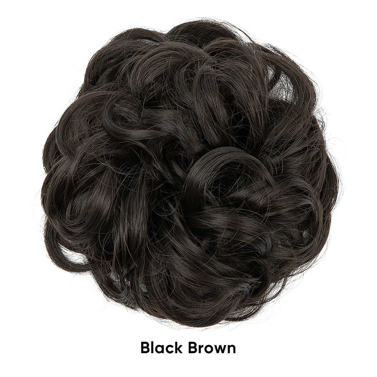 2PCs Small Messy Bun Hair Pieces Women Synthetic Curly Mini Scrunchies Hairpiece