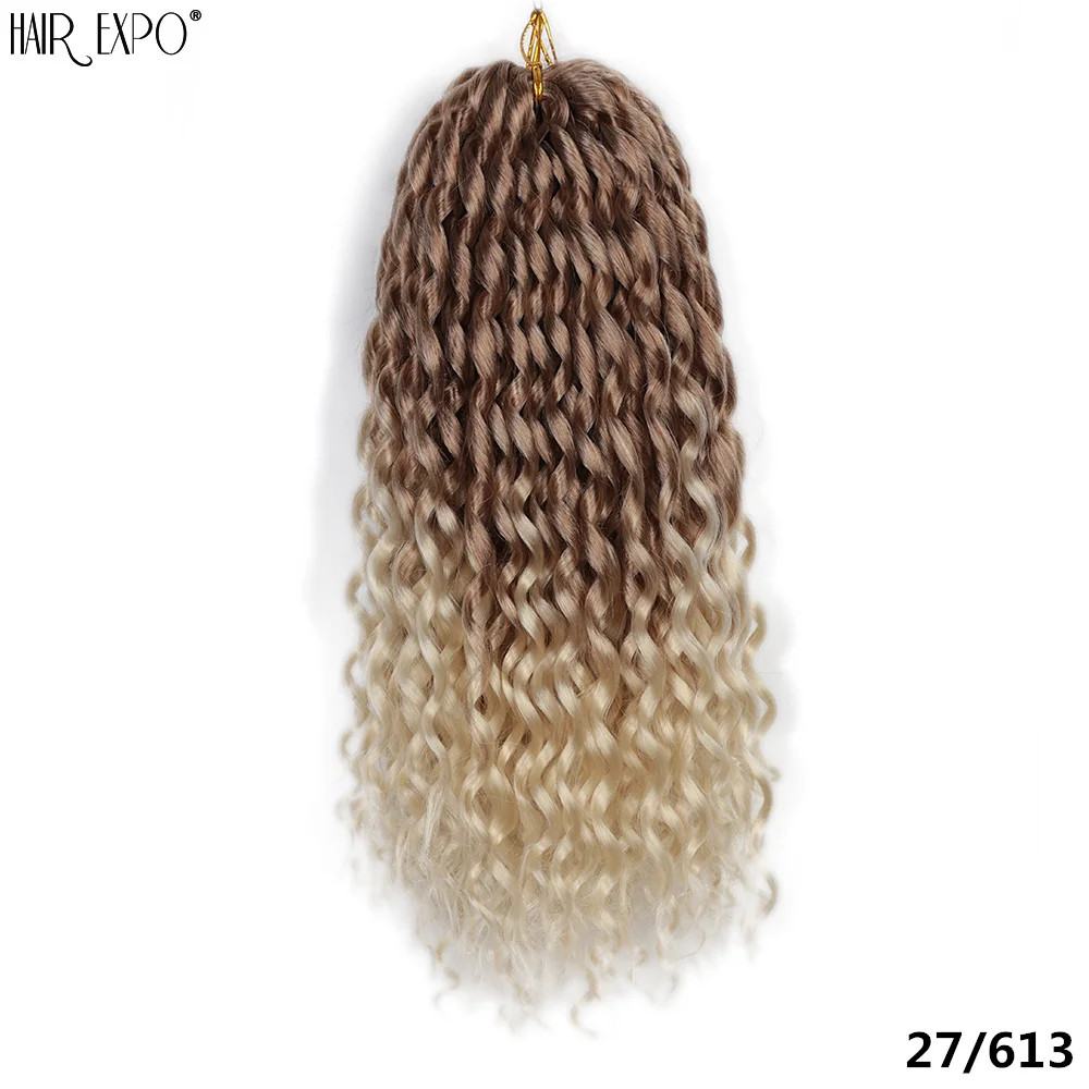 16Inch Freetress Ombre Synthetic Loose Deep Wave Twist Crochet Hair Extensions