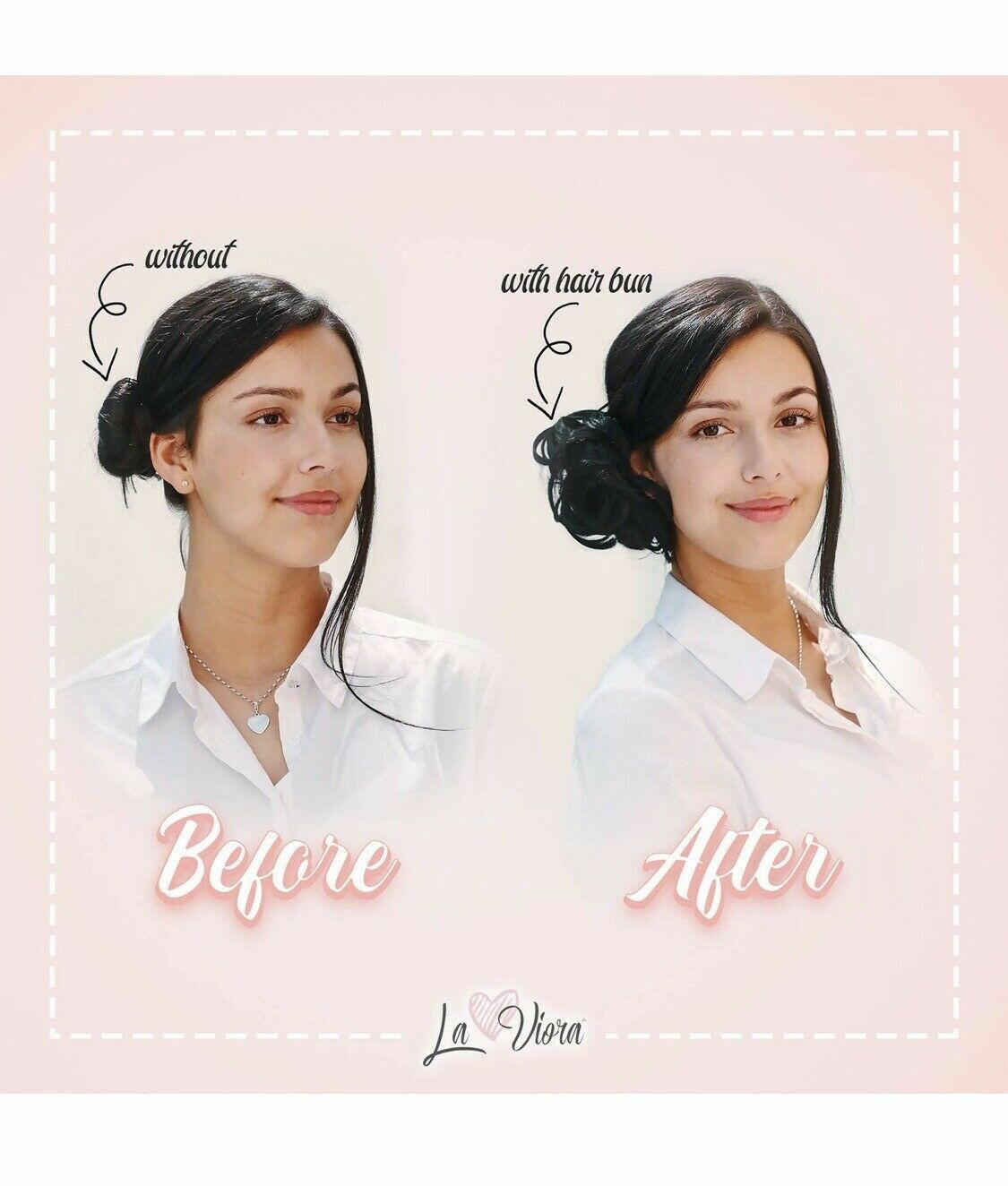 La Viora Hair bun Natural Blonde(see pictures for more color details)