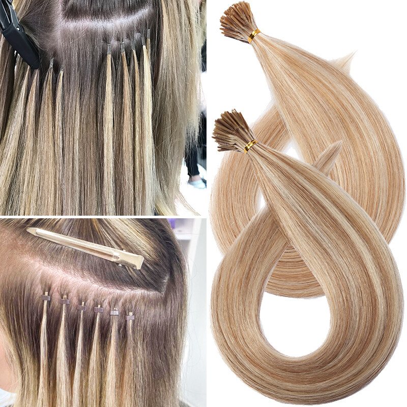 I Tip Stick Pre-bonded Keratin 100% Remy Human Hair Extensions 200 Strands THICK