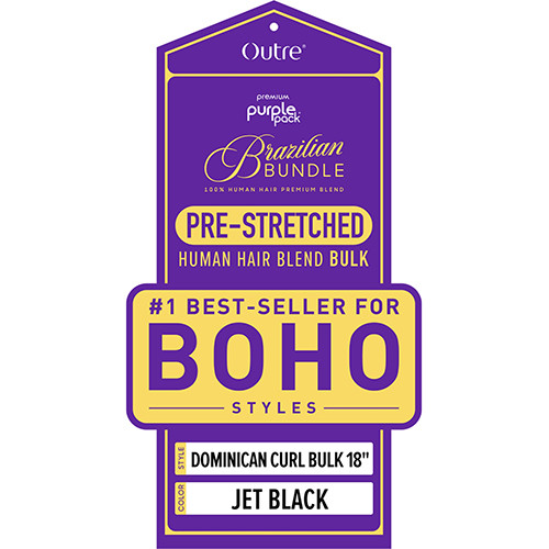 Purple pack brazilian – Prestretched Dominican Curl Bulk