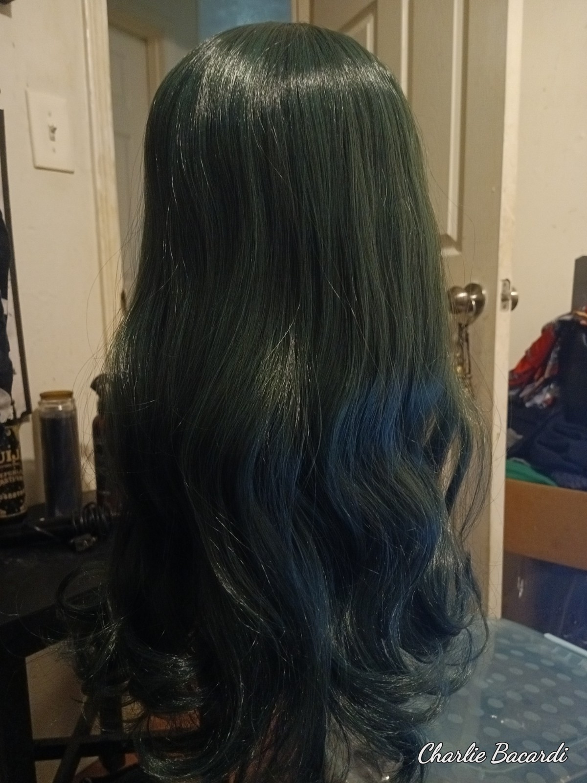 Olive Green Wig