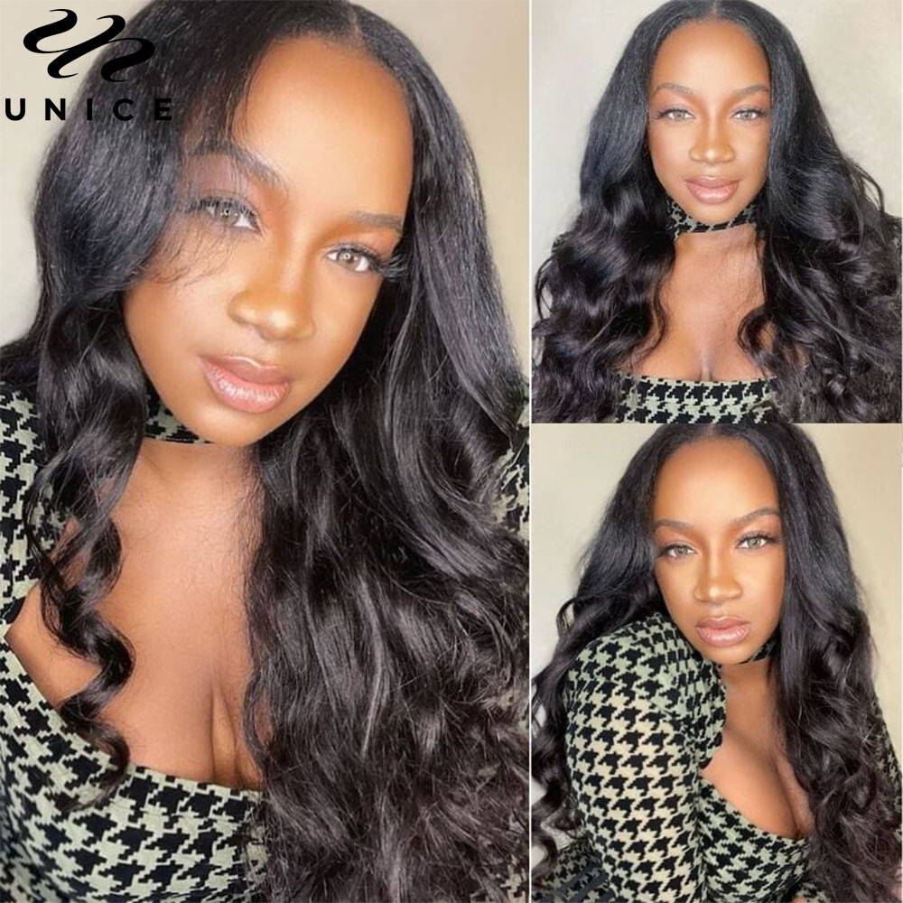 UNice Malaysian U Part Wig Body Wave Human Hair Wig Glueless Wear and Go Wig 12A