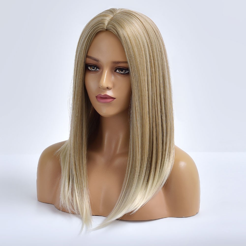 Synthetic Hair Heat Resistant Cosplay Party Wig Blonde Halloween Short Straight