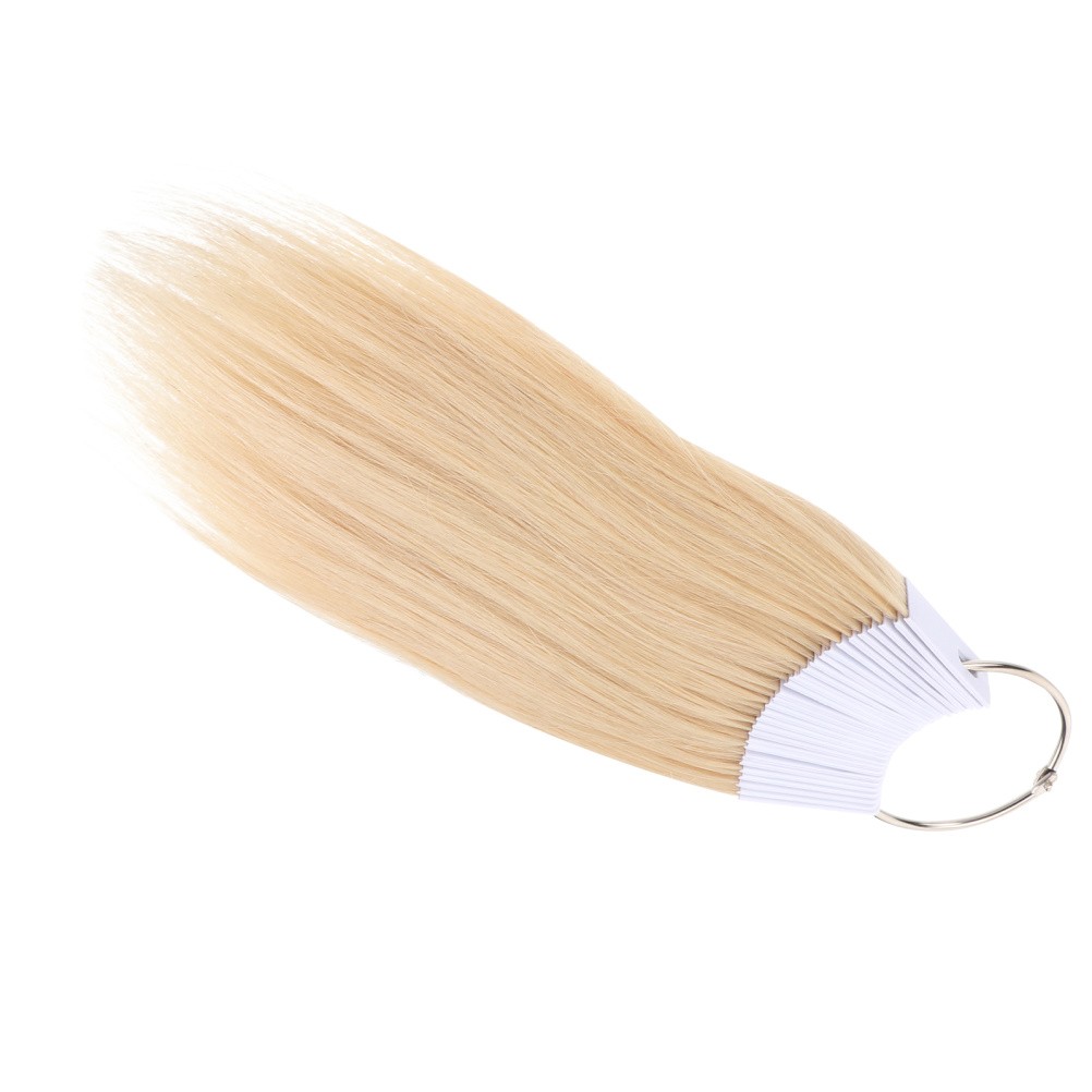 30 Pcs Real Human Hair Color Samples for Hair Styling and Salon Dye Practice