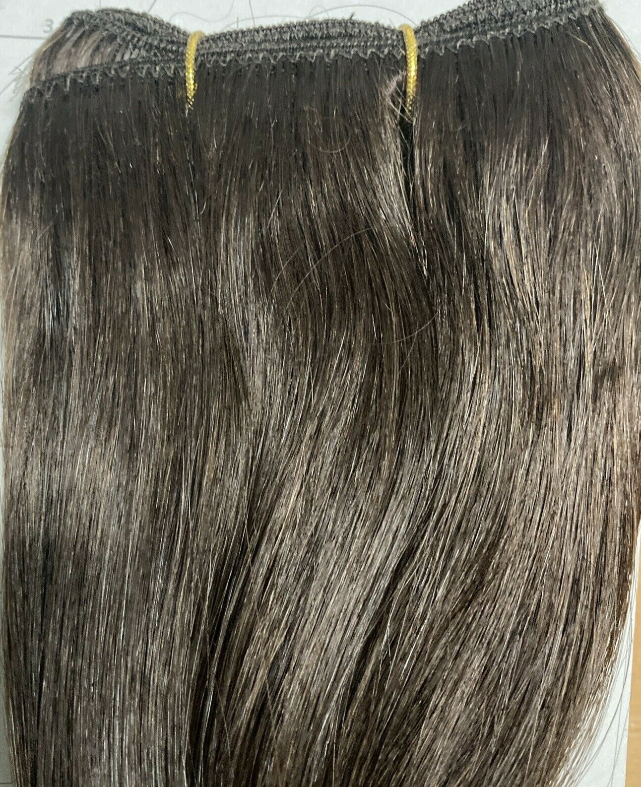 Black & Gold 100% VIRGIN HUMANHAIR EUROPEAN CAUCASIAN WEAVING 16-18″ Color #3