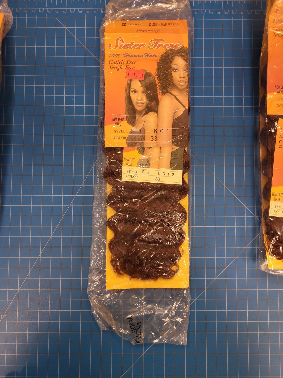 Sister Tress Human Hair Weave Deep Wave SH 601 6010L Color 27 33 1BF130 Bundle